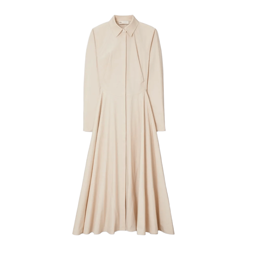 Cinched Cotton Shirtdress