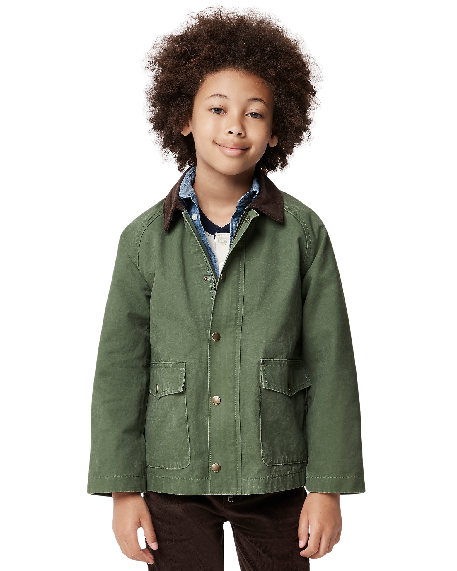 Kids' waxed work jacket