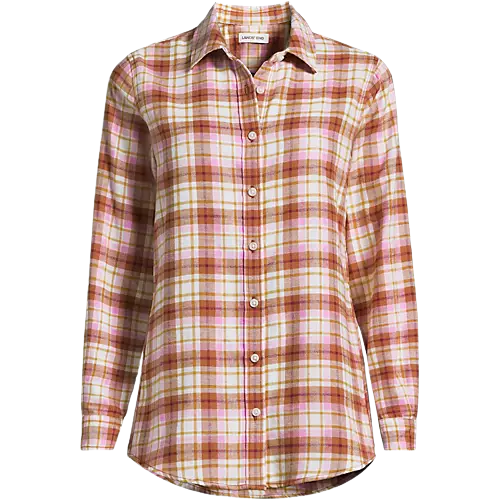 Flannel Boyfriend Long Sleeve Shirt