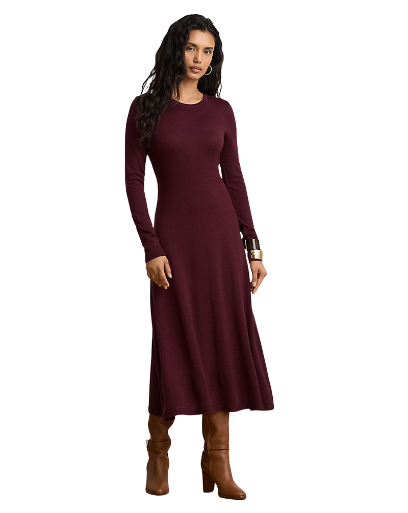 Wool Crewneck Sweater Dress