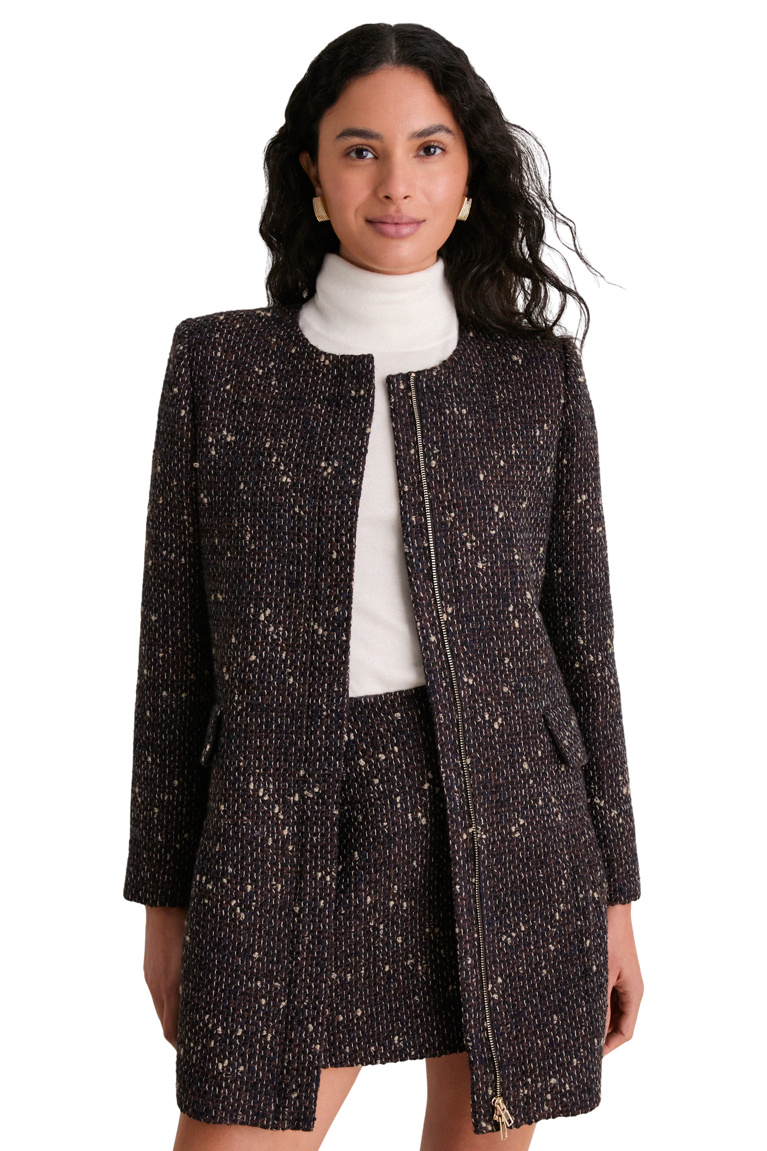 Speckled Tweed Petra Coat Dress
