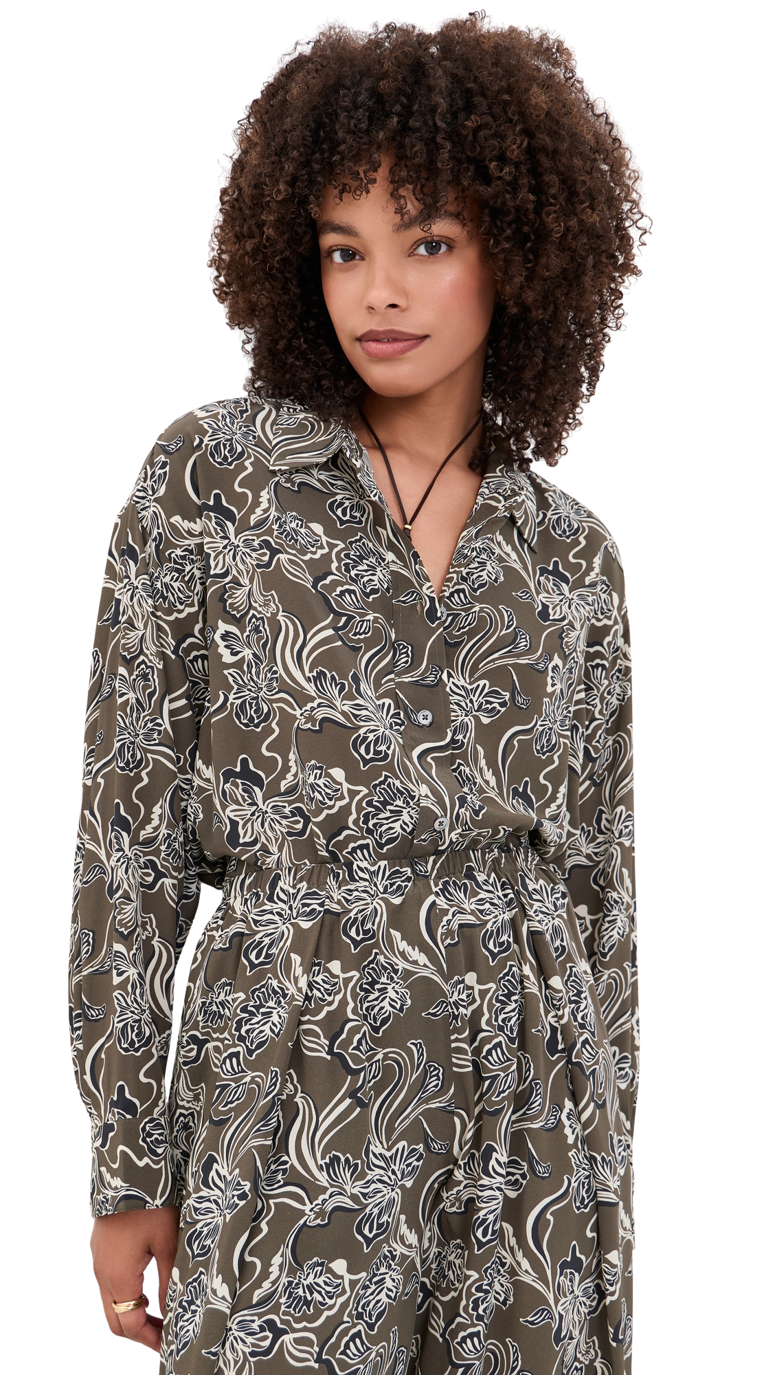 Oversized Silk Shirt
