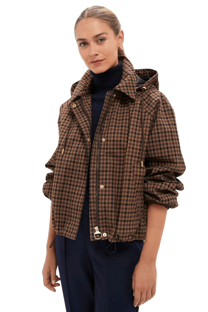 Vicuna Gingham Audrey Showerproof Jacket