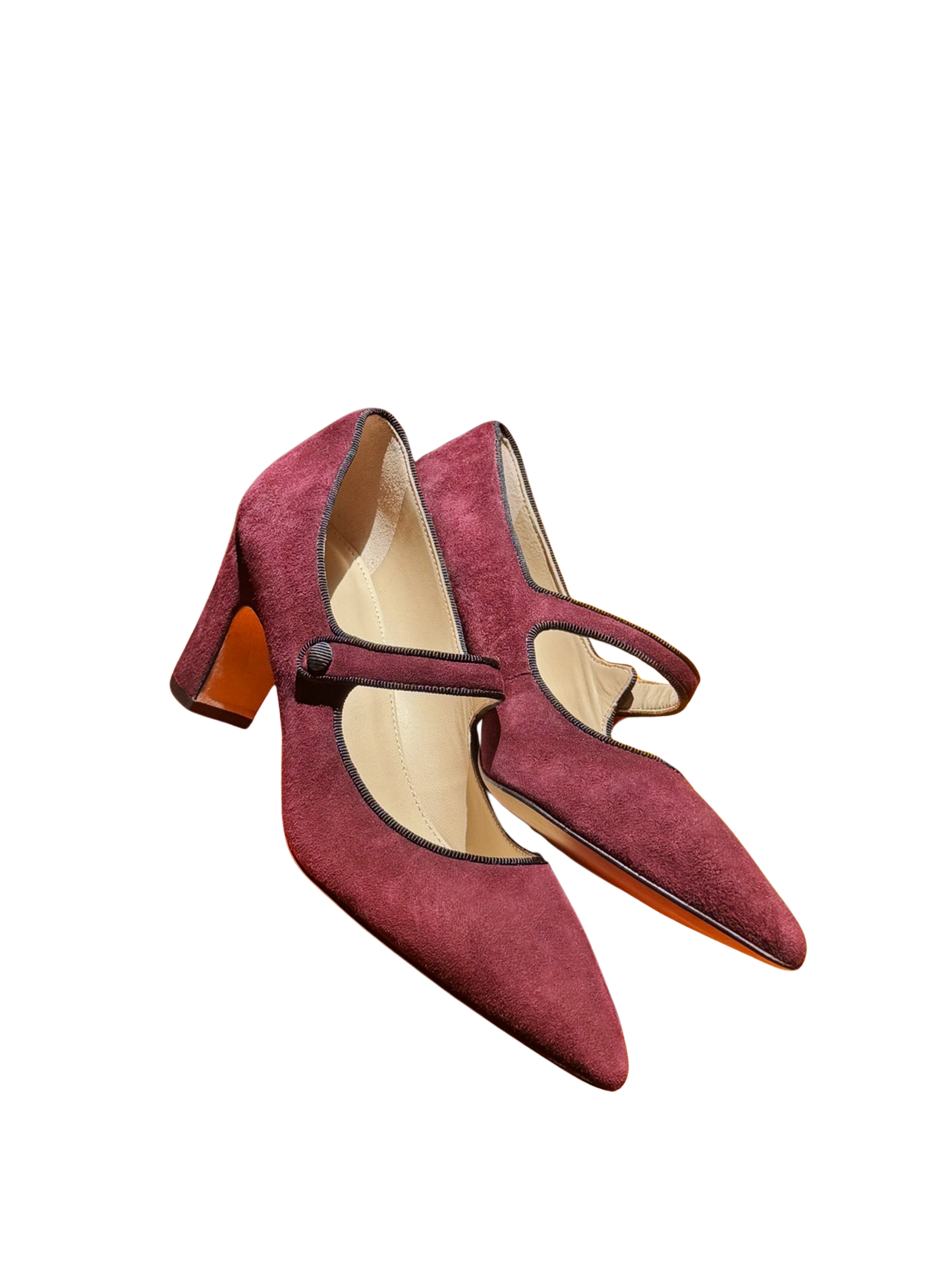 Burgundy Solid Katie Suede Pumps | Women's Shoes | J.McLaughlin