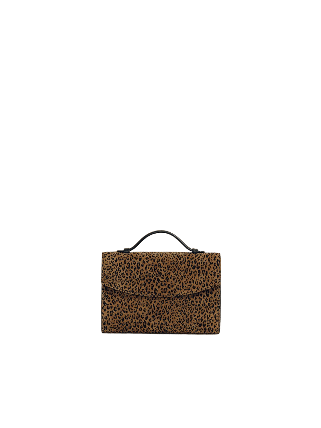 The Top Handle Clutch in Suede