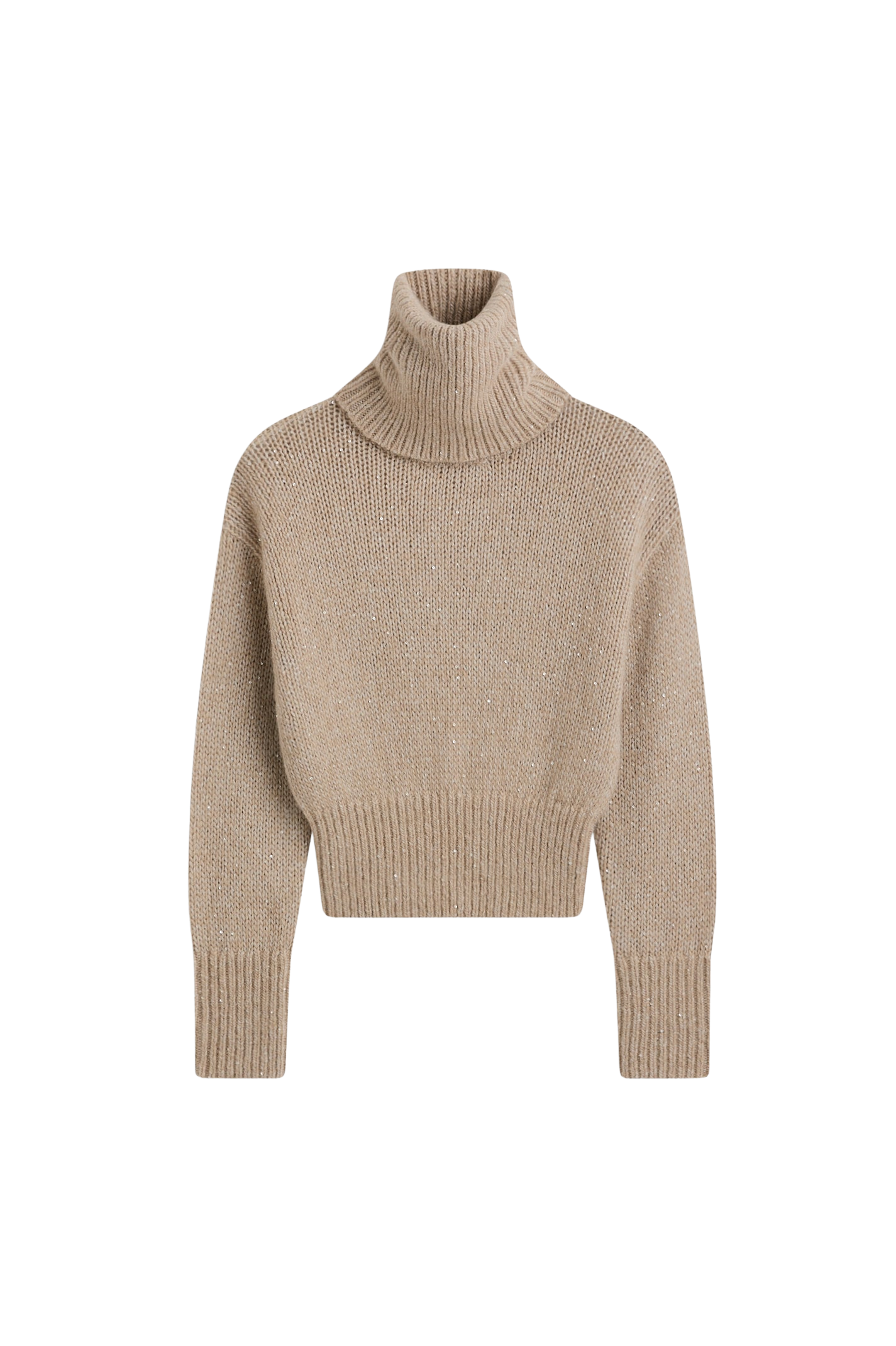 SEQUIN KNIT SWEATER - OAT