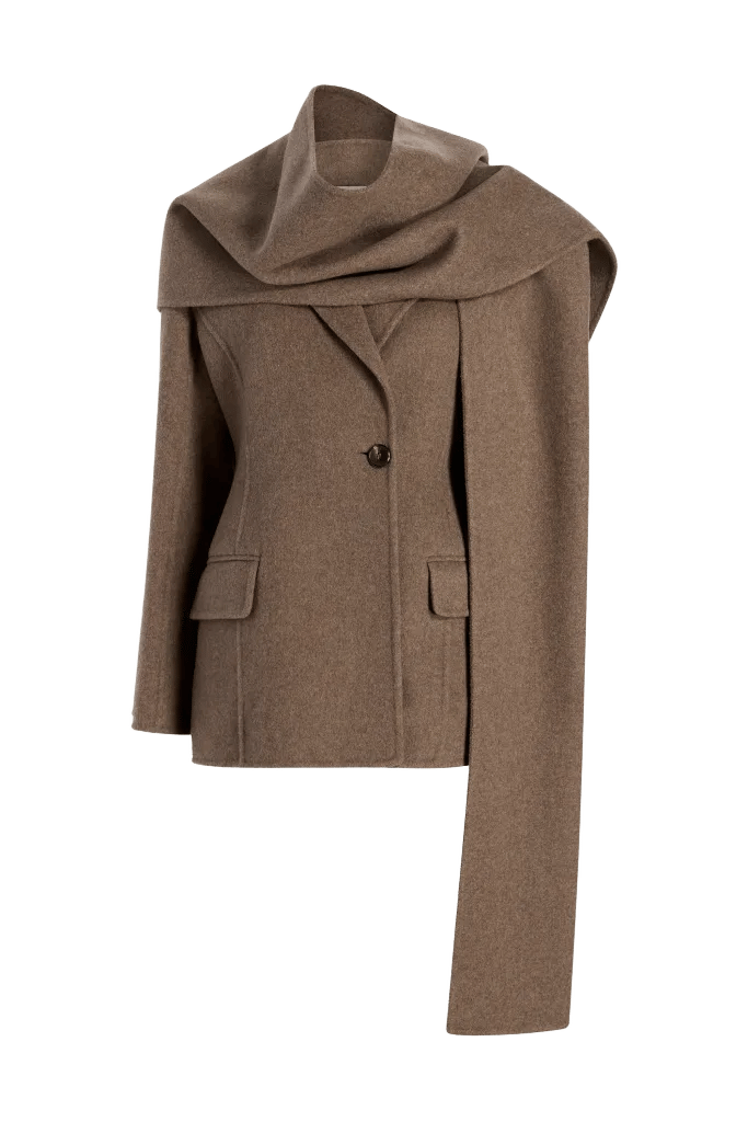 Sablier Scarf Blazer in Cashmere Wool Blend