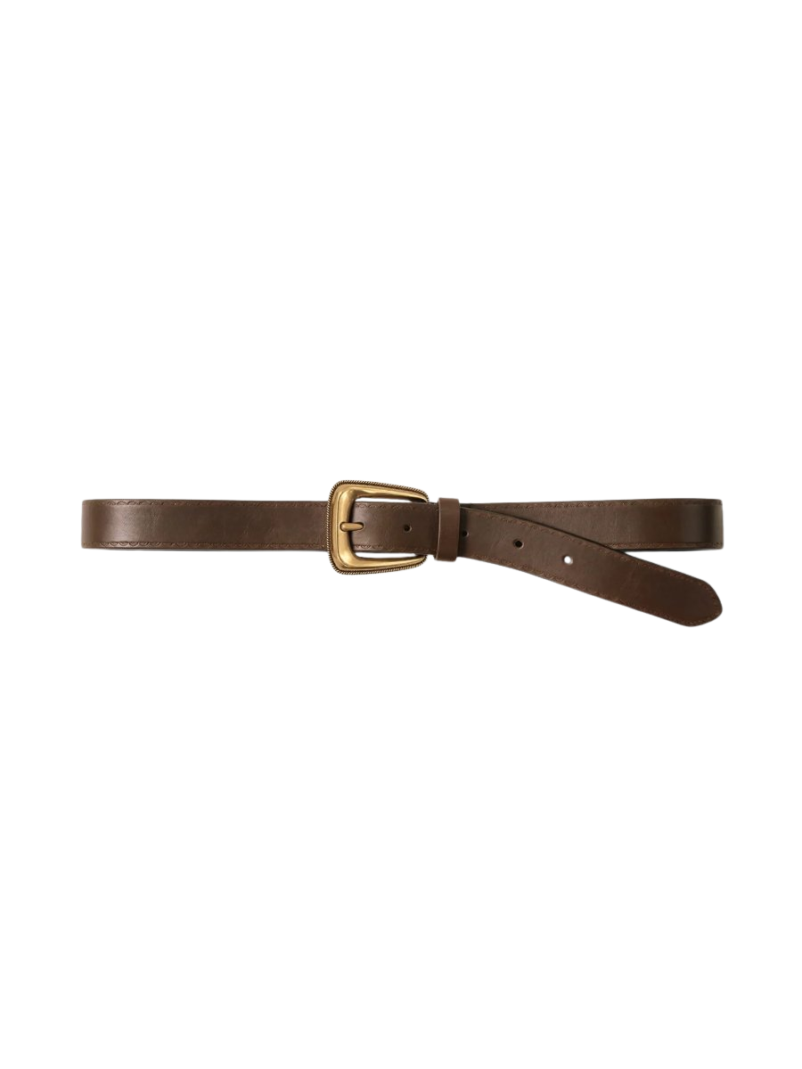 Arch Suede Whipstitch Belt