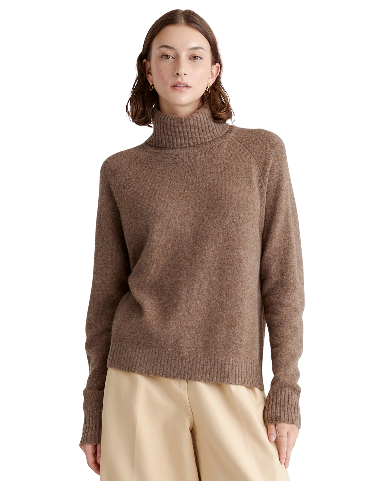 100% Yak Wool Turtleneck Sweater