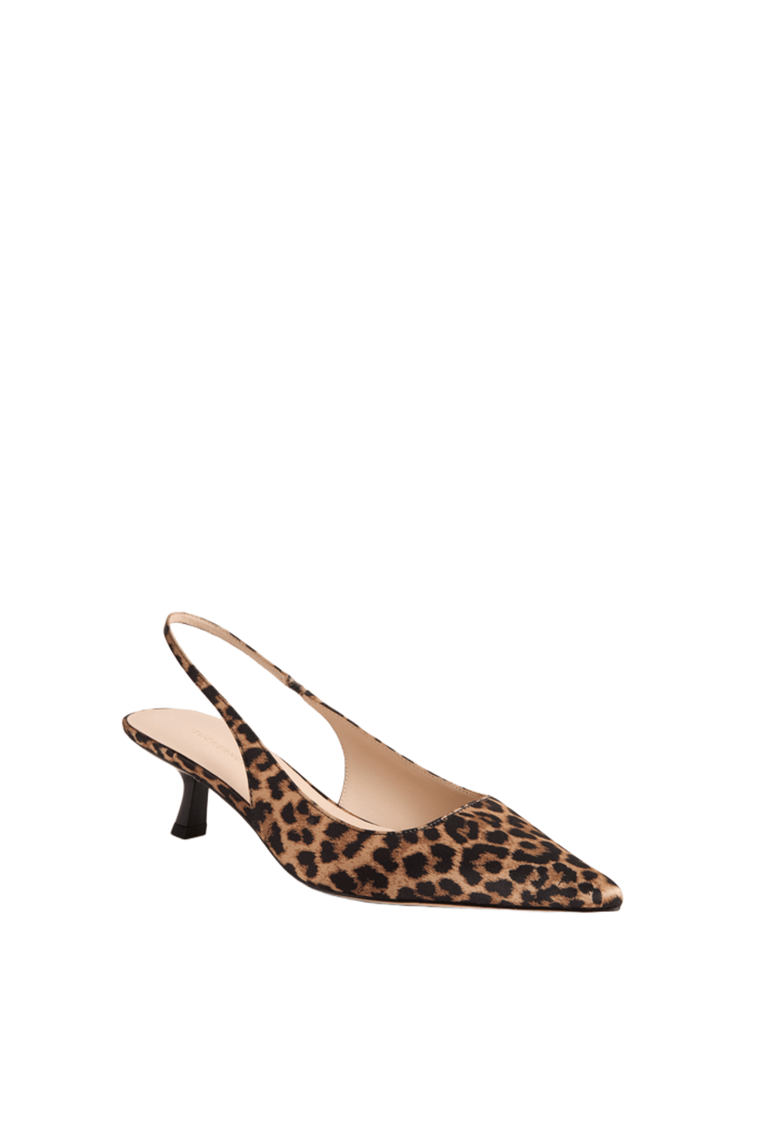 Leopard Satin Audrey Heels