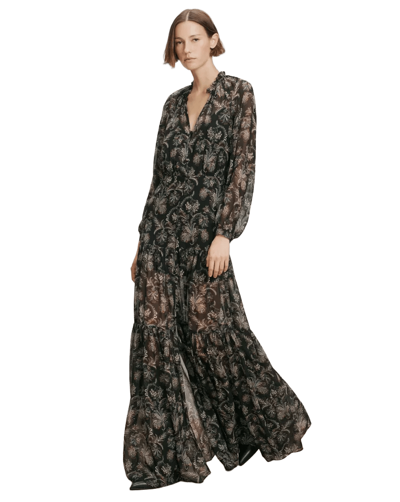 Isra Silk Maxi Dress
