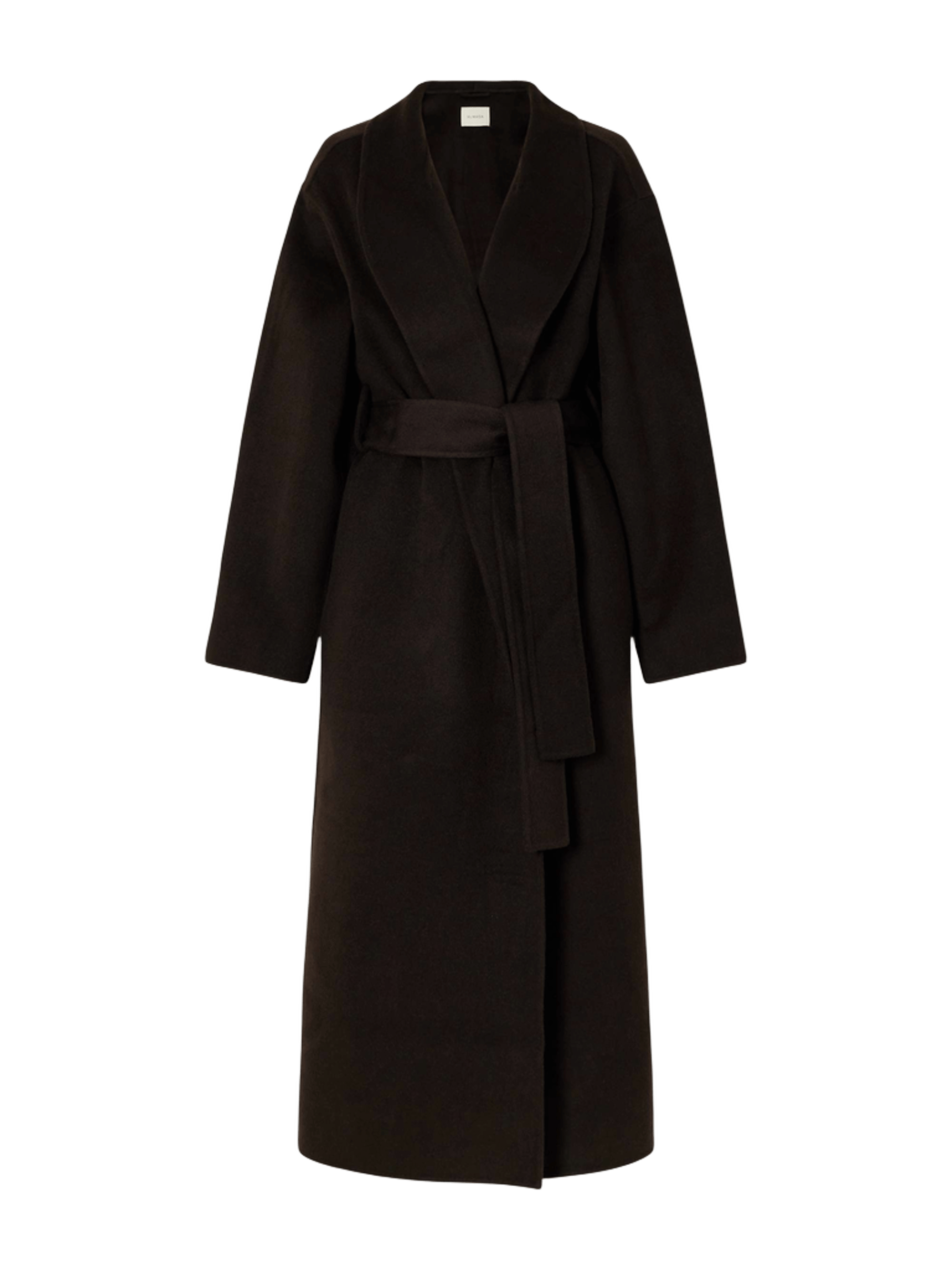 Mara belted wool and cashmere-blend coat