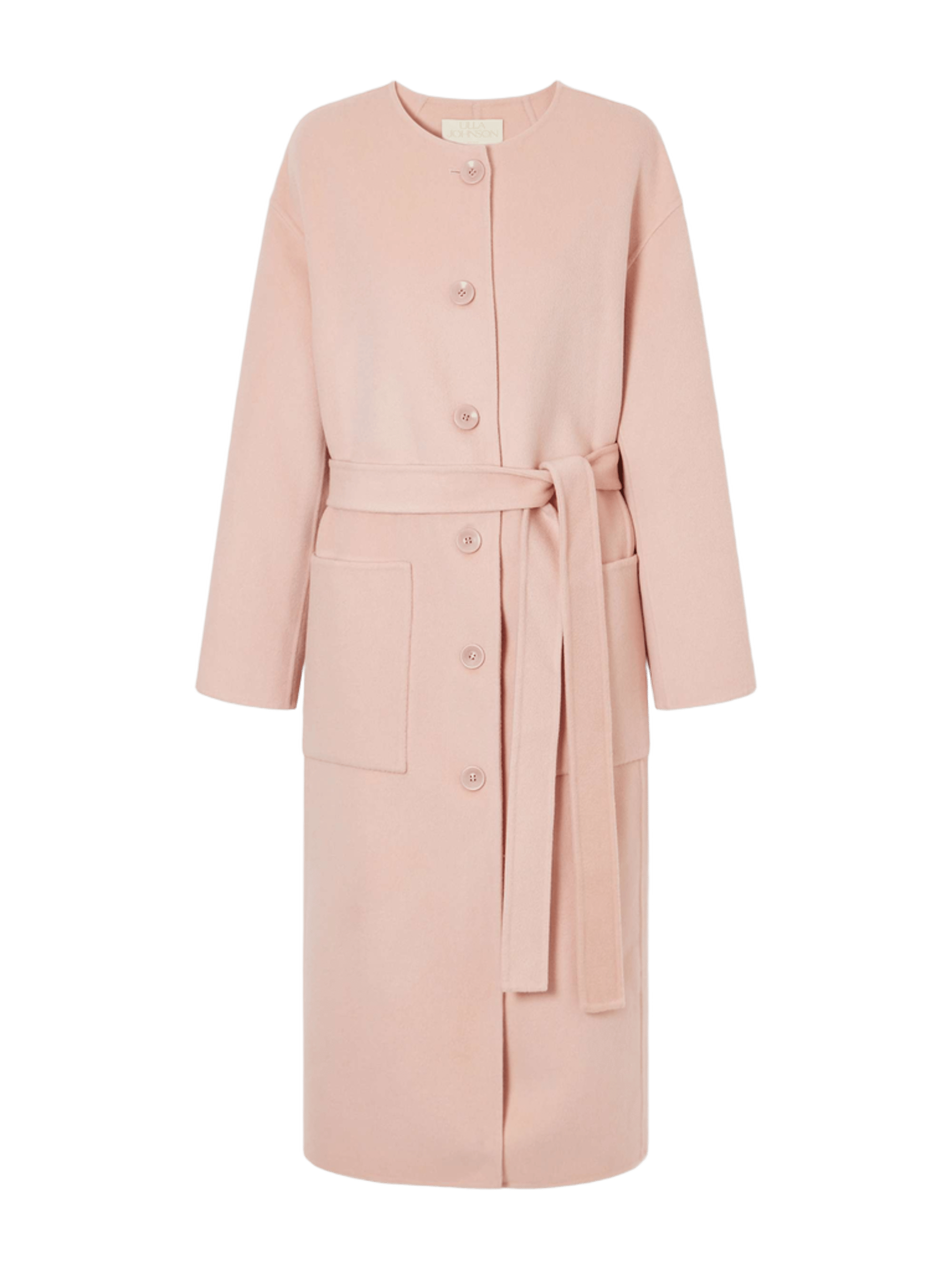 Fernanda belted felted wool and cashmere-blend coat