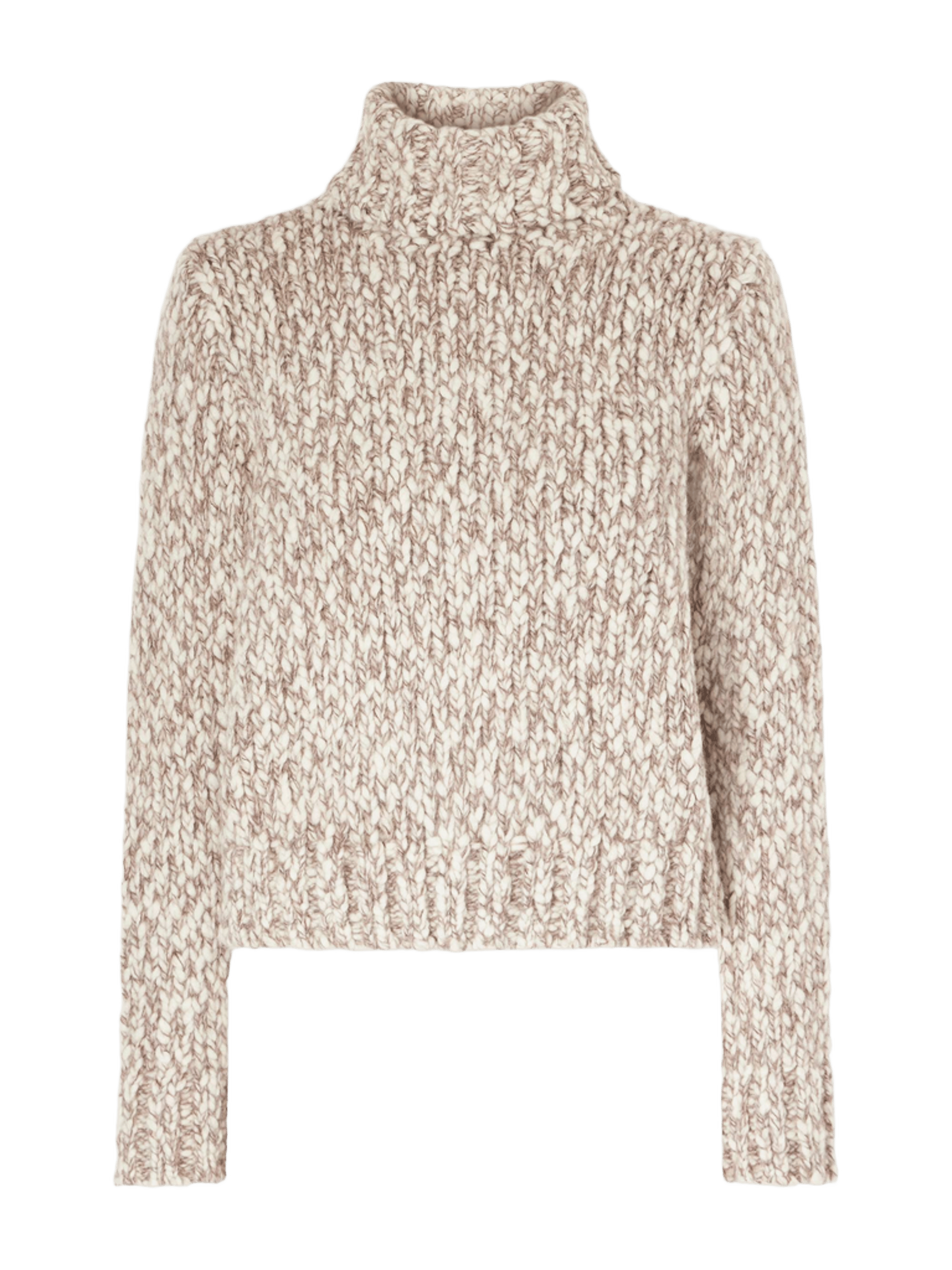 Marled wool-blend sweater