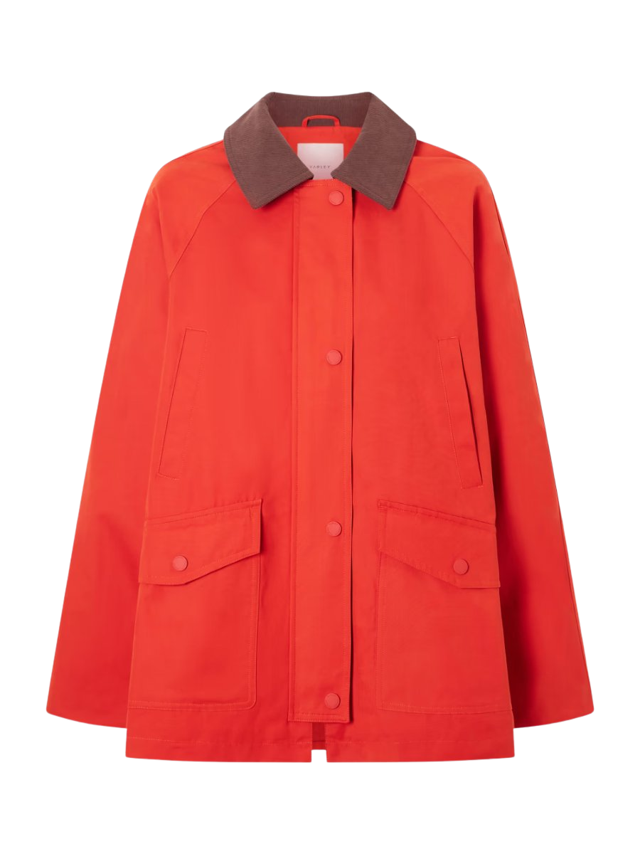 Rylan corduroy-trimmed cotton-blend twill jacket