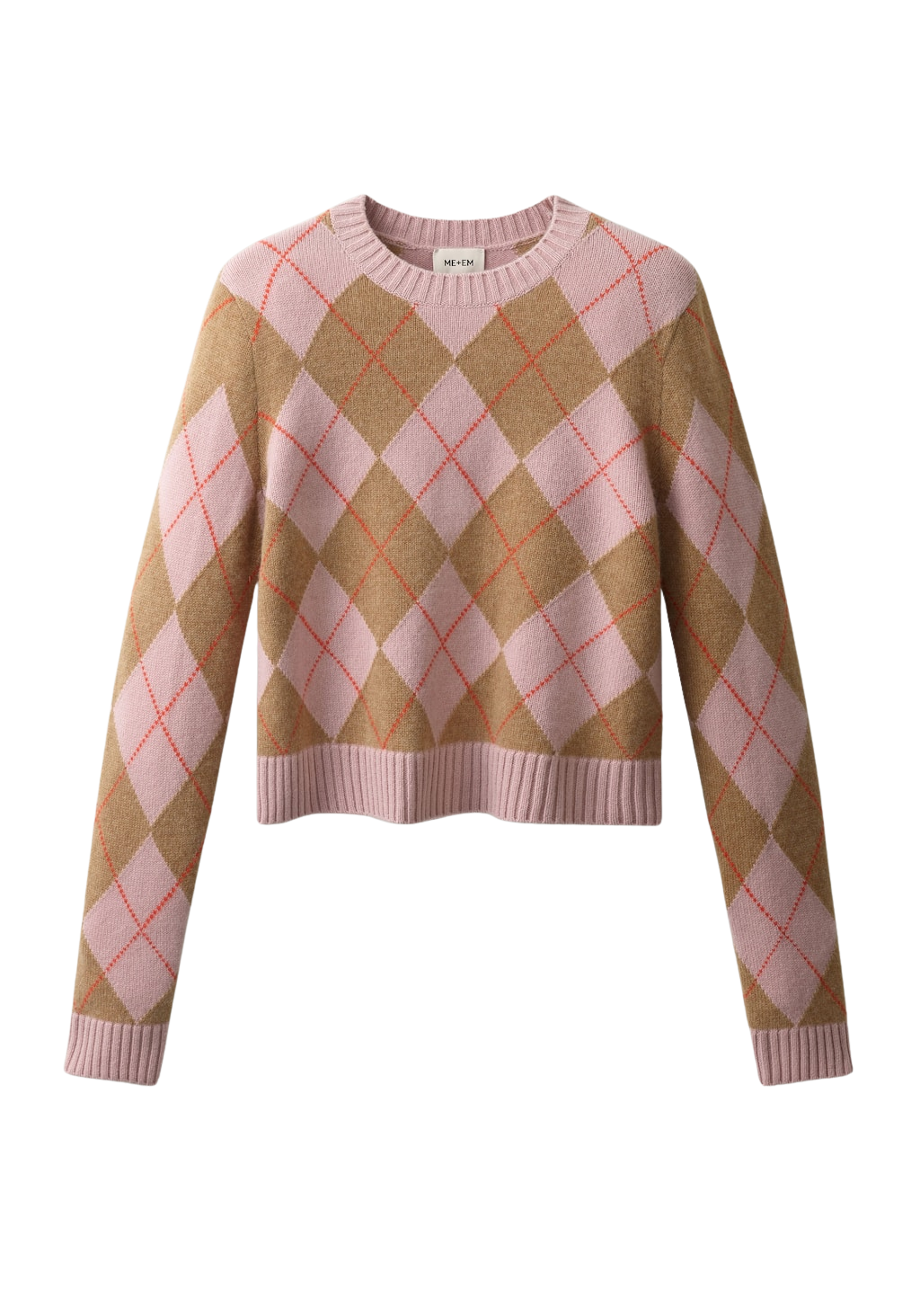 Relaxed Argyle Sweater