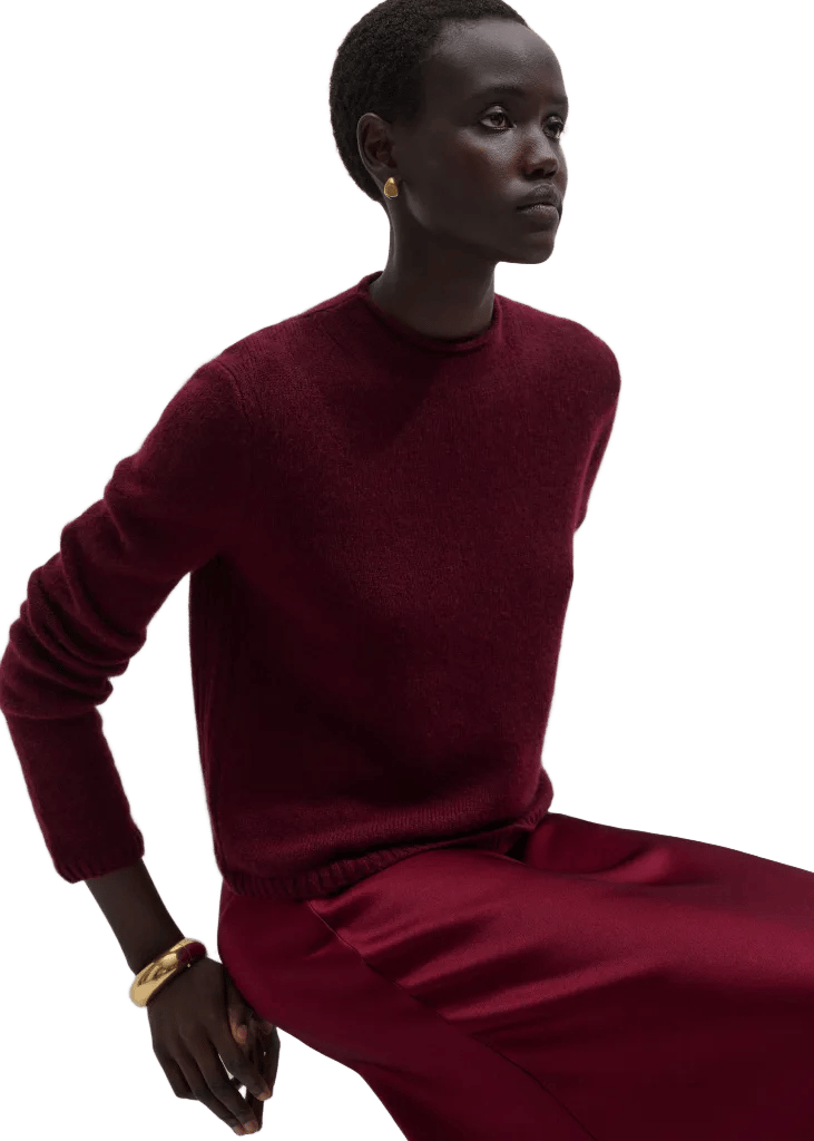 High Neck Straight Sweater