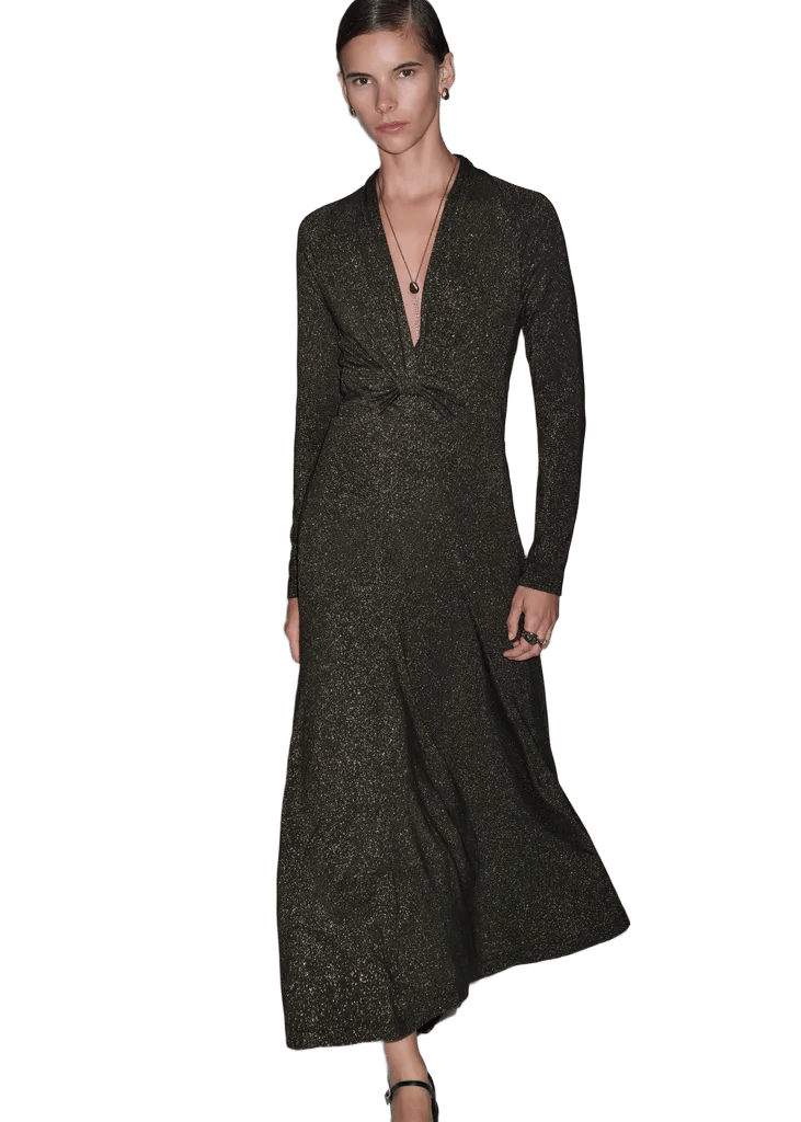 Twist Front Maxi Dress