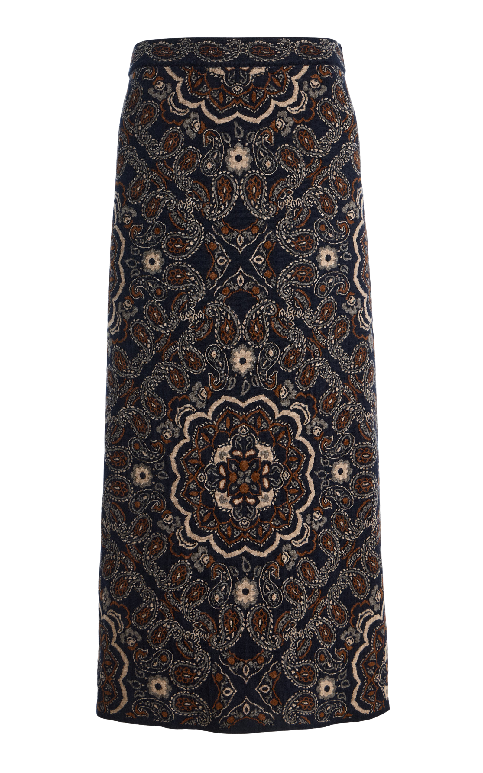 Clara Wool-Cotton Maxi Skirt