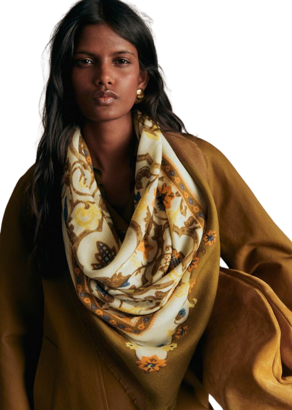 Pio Scarf - Ornementale mordoré