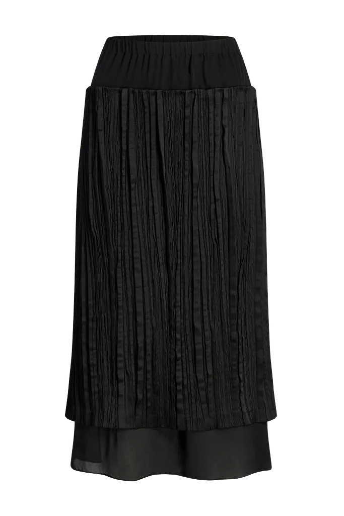 Hurley Skirt in Satin Plisse