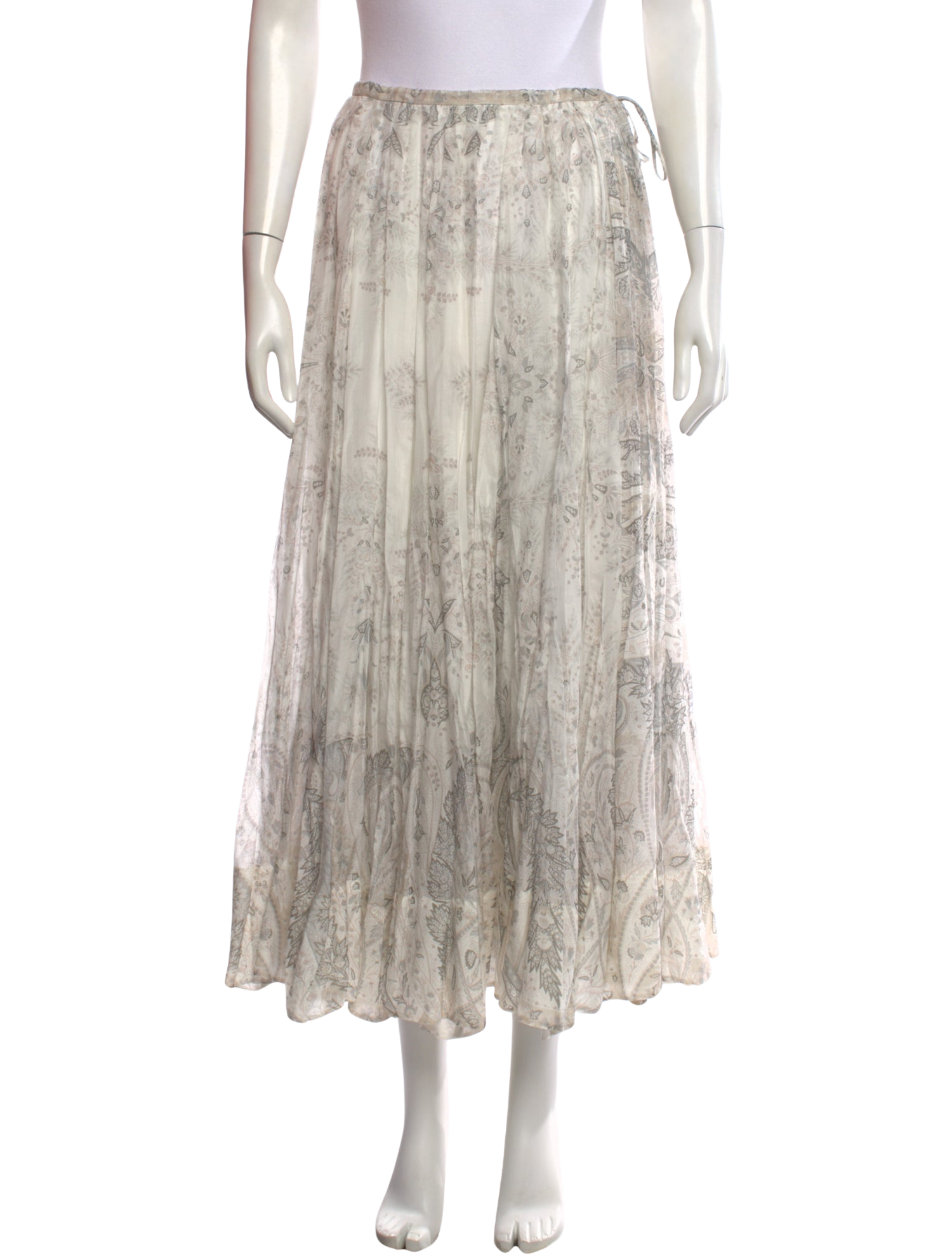 Etro Paisley Print Long Skirt