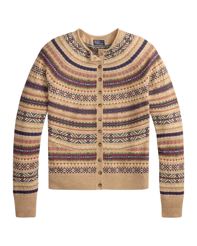 Fair Isle Wool-Blend Cardigan