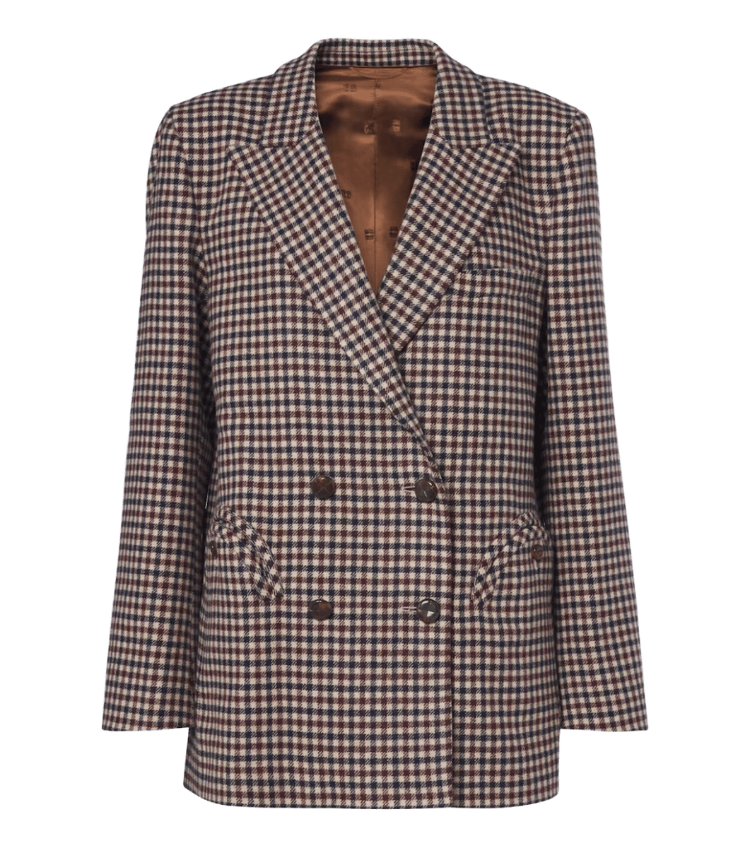 Blazé Milano Everynight checked wool and cashmere blazer