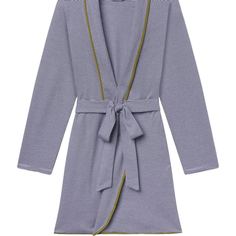 Pima Short Robe in Hydrangea