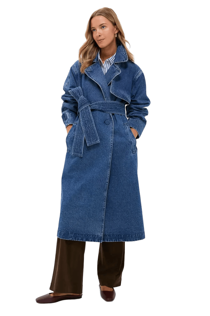 Denim Cillian Trench Coat