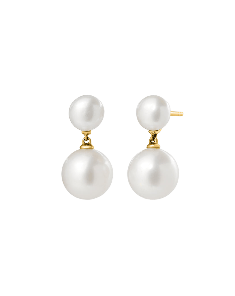 Pearl Duo Dangle Earrings