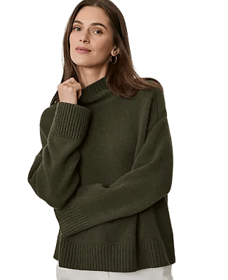 Cashmere Mock Neck Sweater