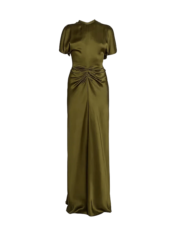 Isabella Satin Column Gown