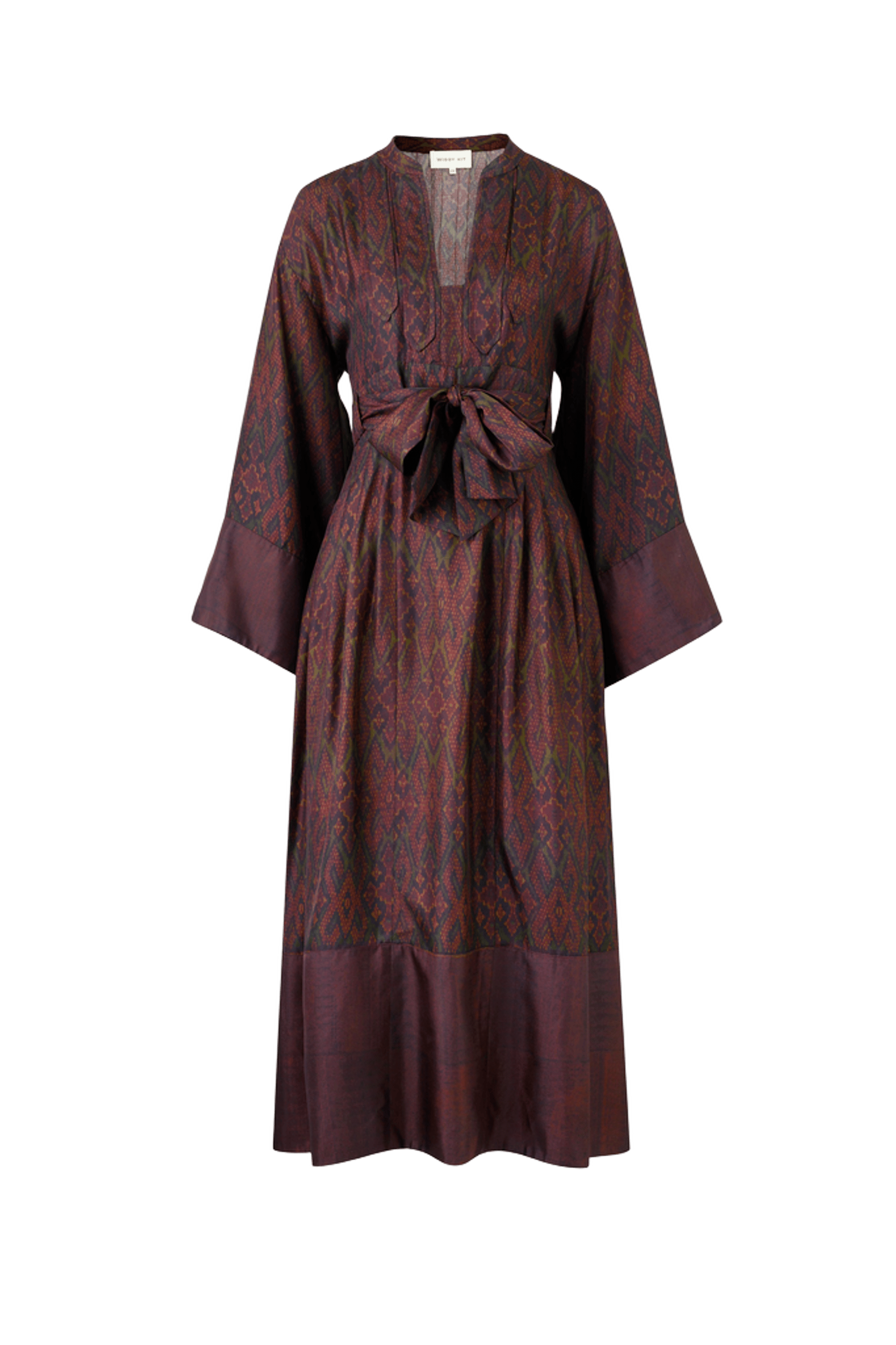 Paloma Dress (Merlot Ikat)