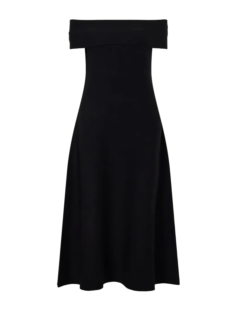 Camilla wool off-the-shoulder midi dress
