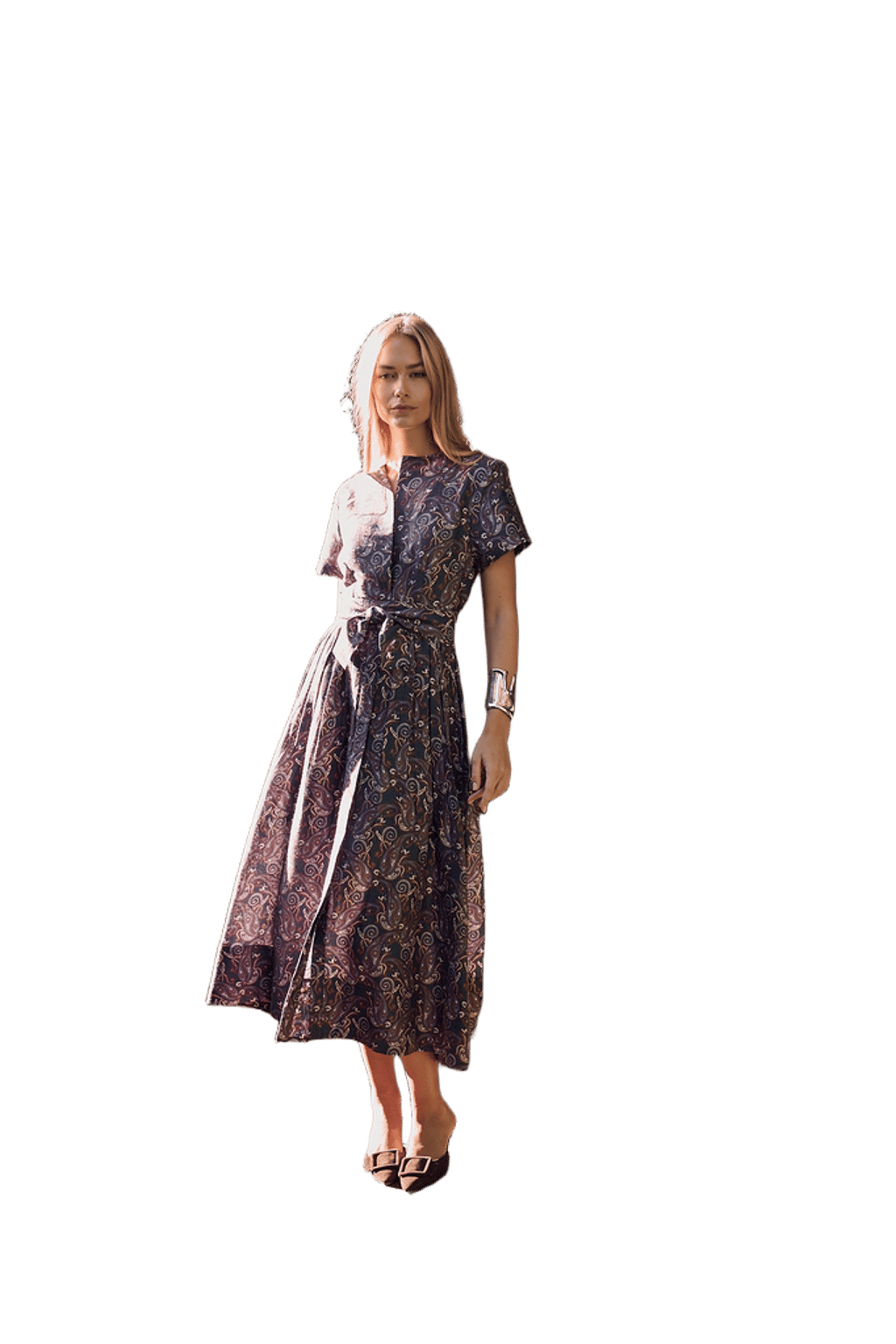 Kate Dress Dupioni - Bijou Provence Paisley