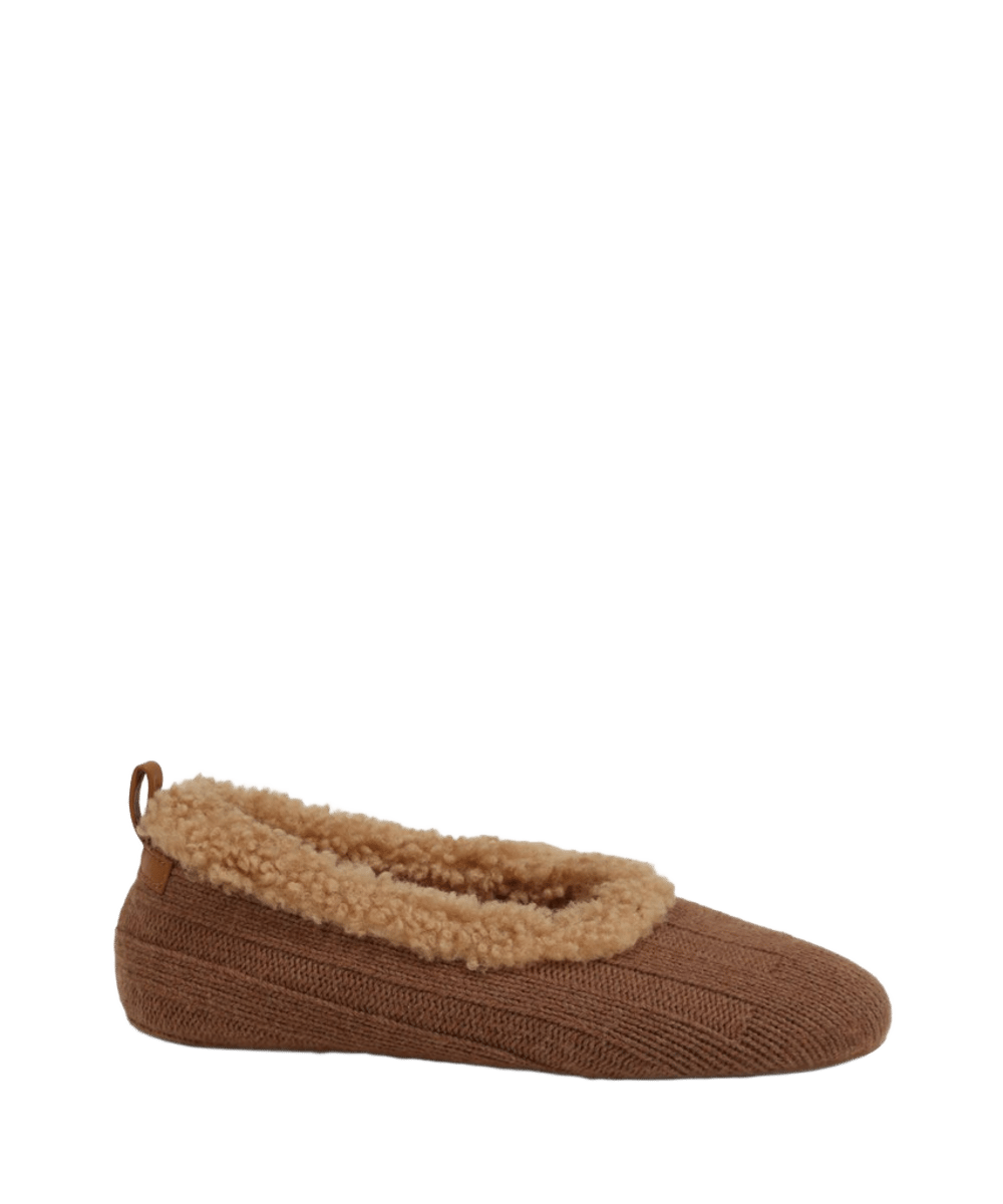 Womens Knit Shearling Shoe