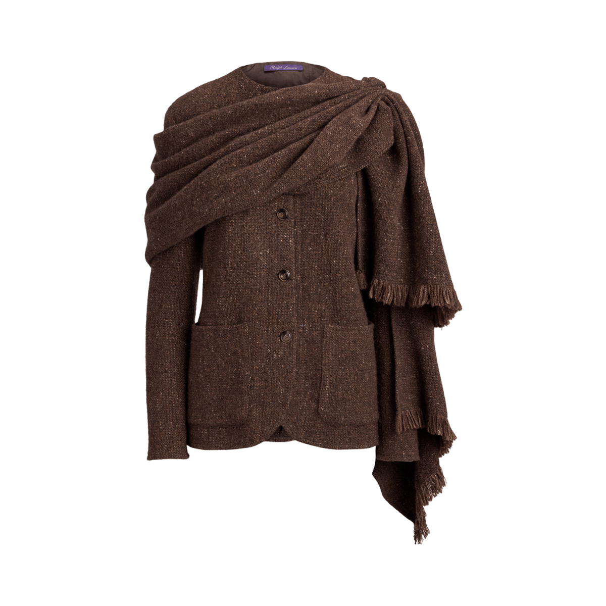 Alira Wool-Blend Donegal Tweed Jacket