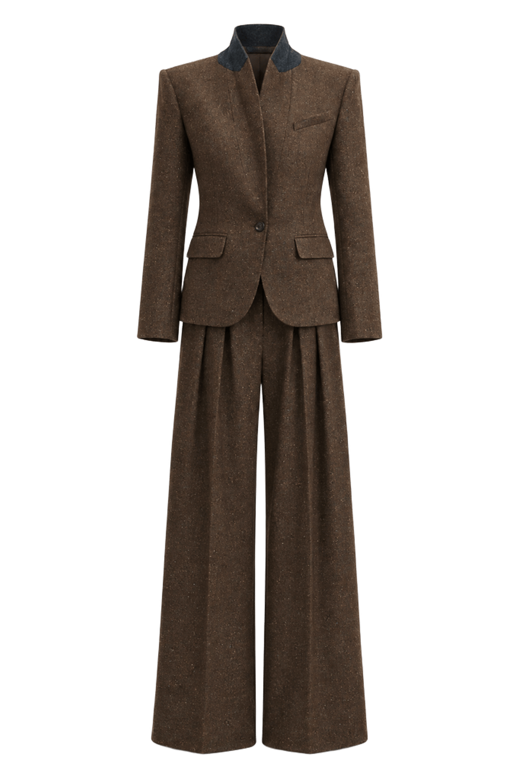 Icon Trouser + Sharp Shoulder Short Blazer Suit