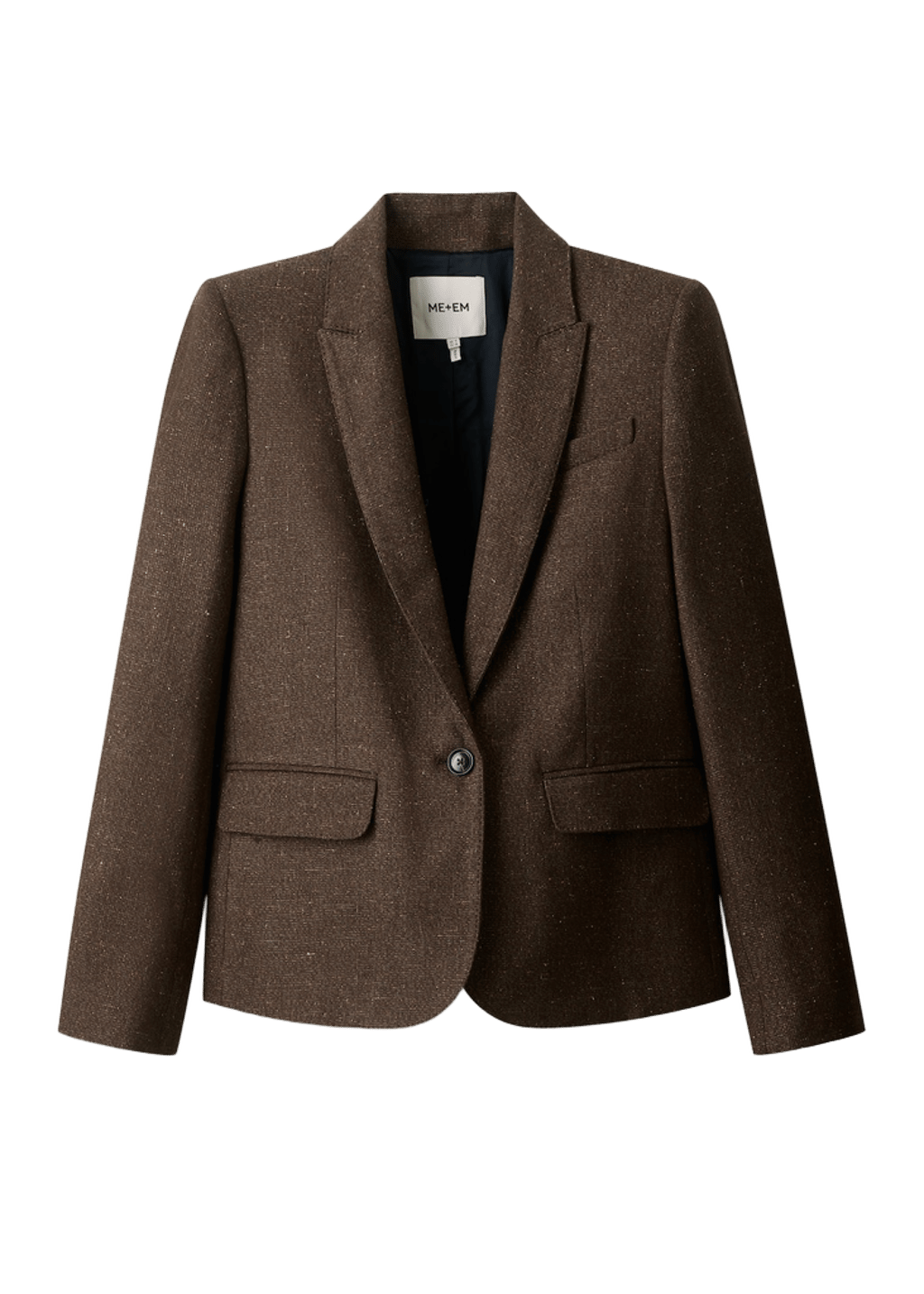 Sharp Shoulder Short Blazer