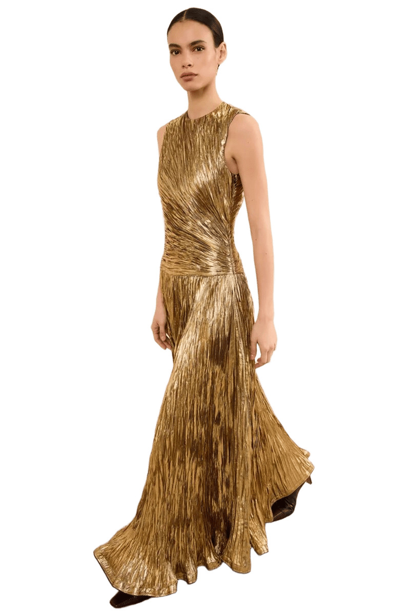 Eugenia Pleated Gown