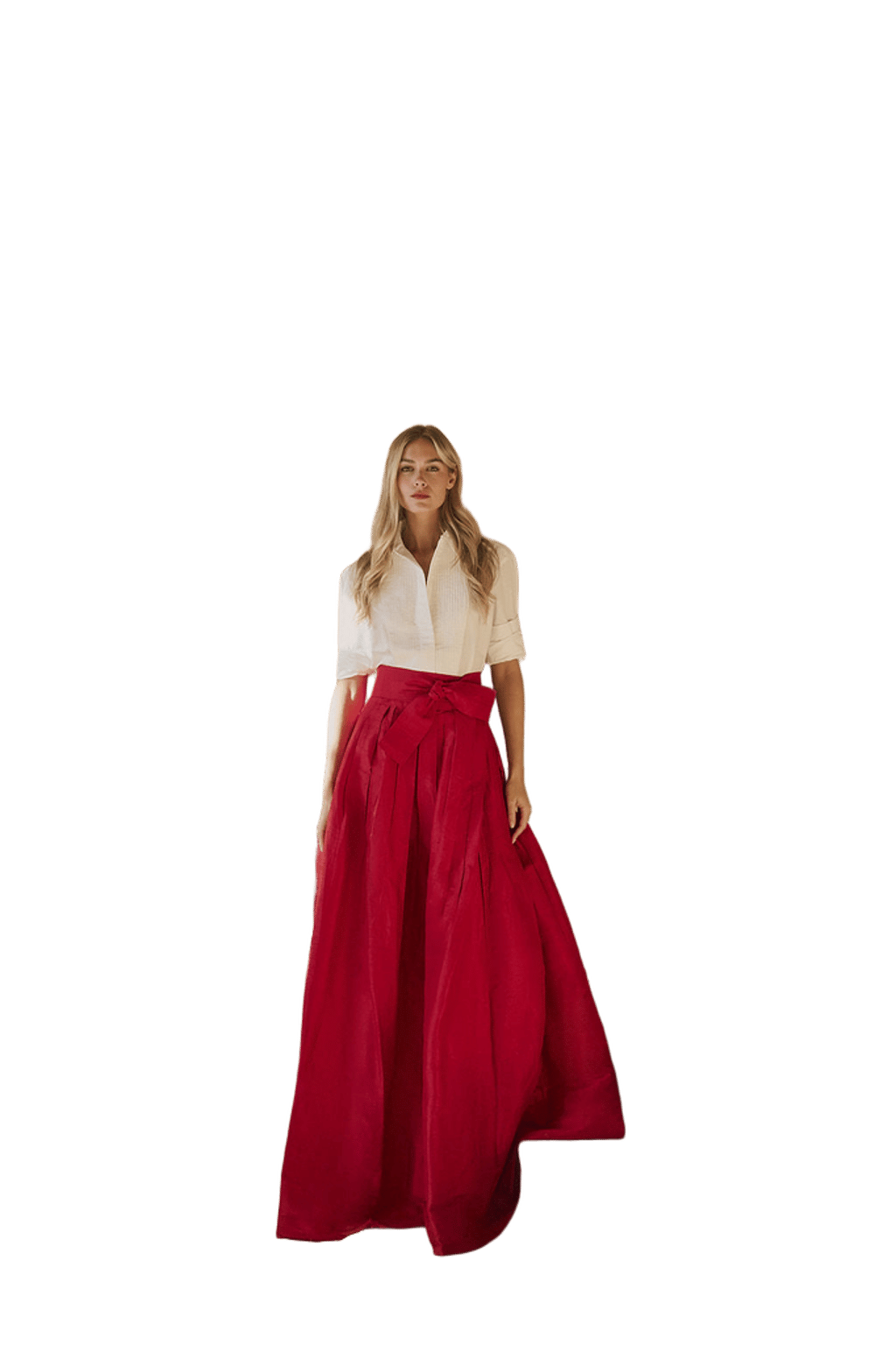Ball Skirt - Cranberry