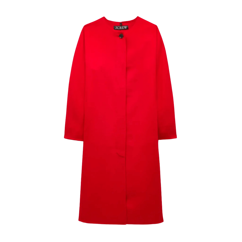 Valentina scarf coat in drapey wool blend