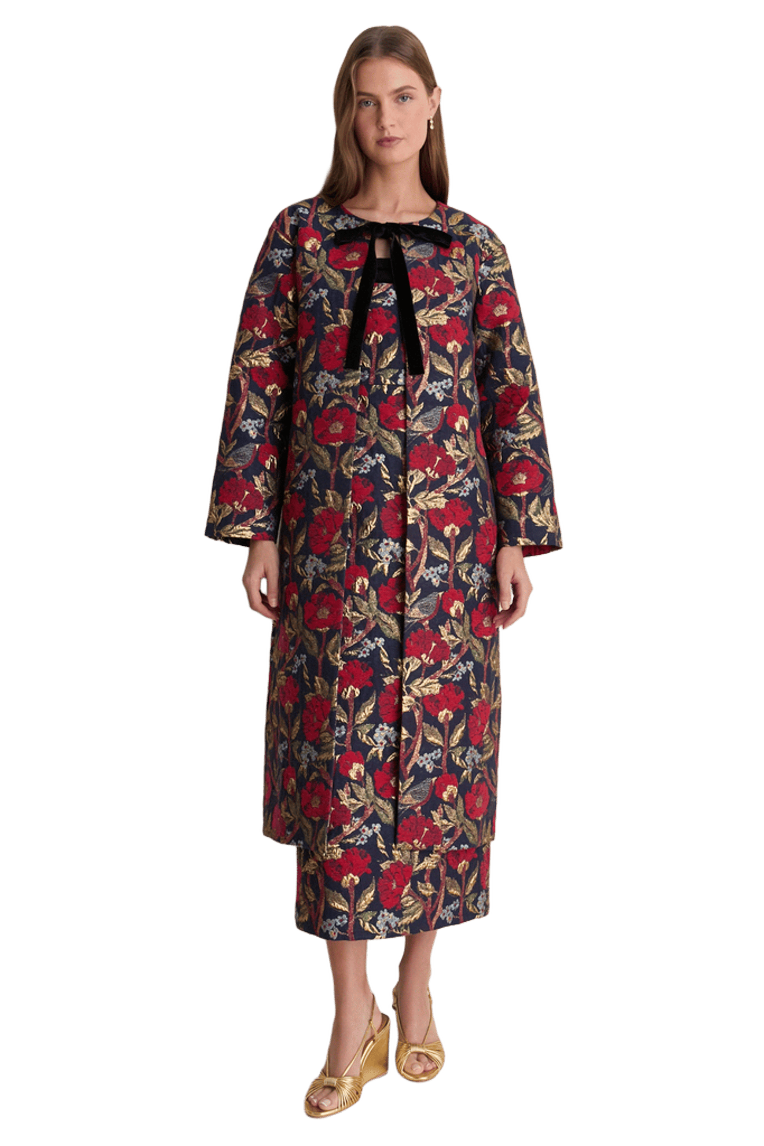 Palais Floral Gold Portman Coat
