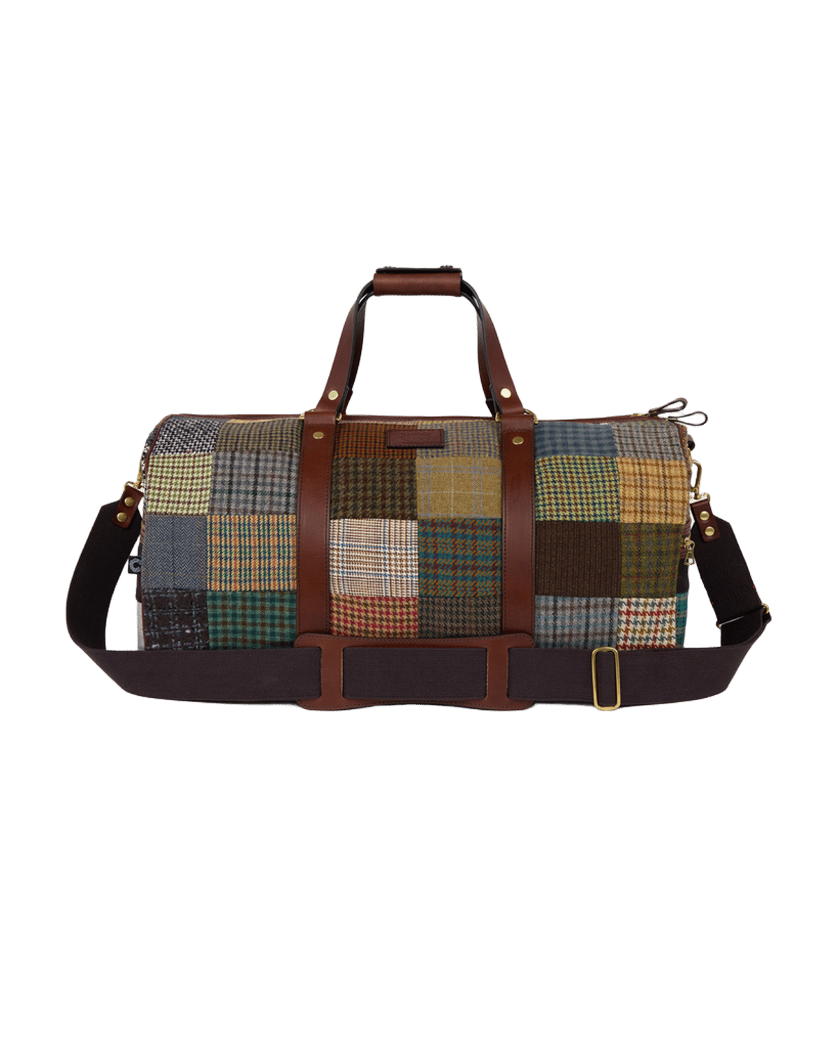 Made-in-England Patchwork Tweed Duffle Bag