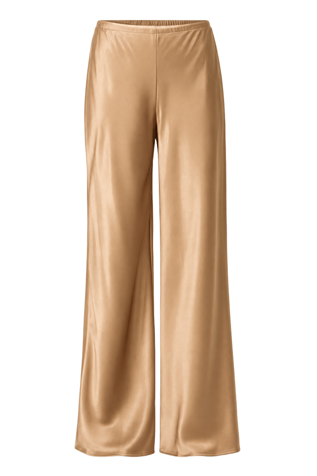 Gale Satin Mid Rise Bias Pant
