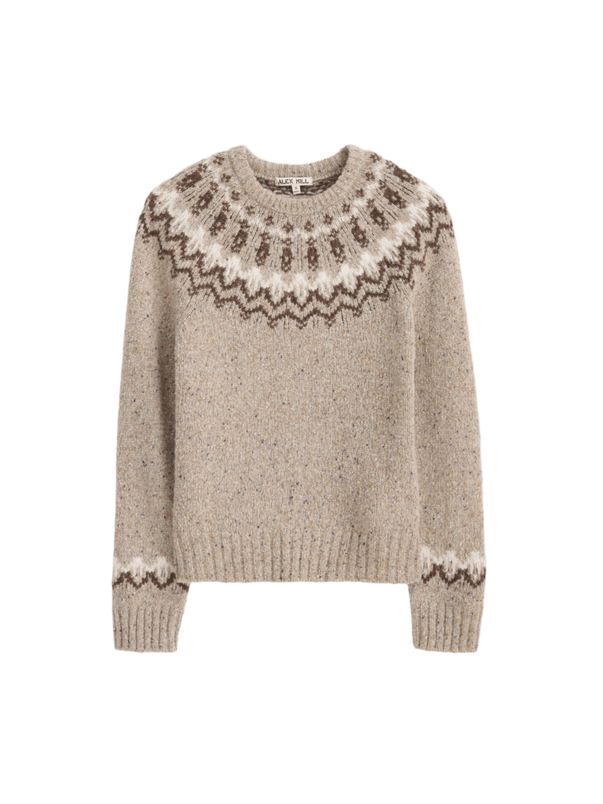 Bea Fair Isle Sweater in Alpaca