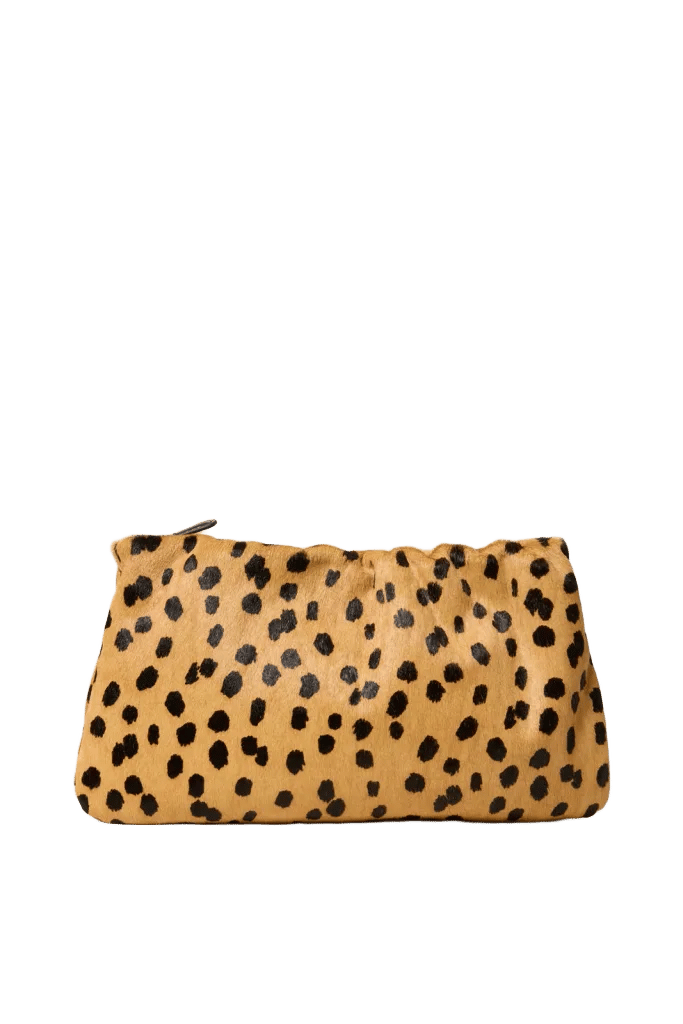Tate Leopard Clutch